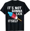 Eis am Stiel Leckt sich nicht selbst Lustiges Patriotisches Herren T-Shirt zum 4. Juli