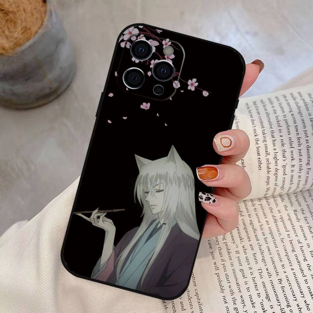 

Kamisama Kiss Томоэ x Нанами Чехол для телефона Для iPhone 17, 16, 15, 14, 13, 12, 11 Plus, Pro Max, Другие Мягкий Черный Чехол iPhone17Air