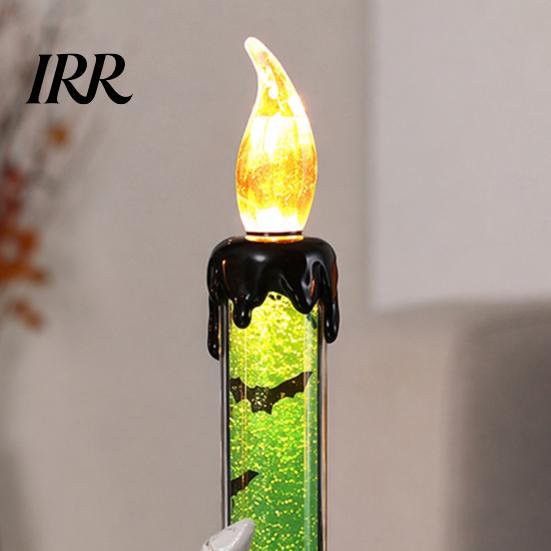 Flameless Flickering Candle Lamps Halloween LED Ghost Light, Spooky Hand Lamp Secret Room Scary Decor Tabletop Decor, Horror Light for Party