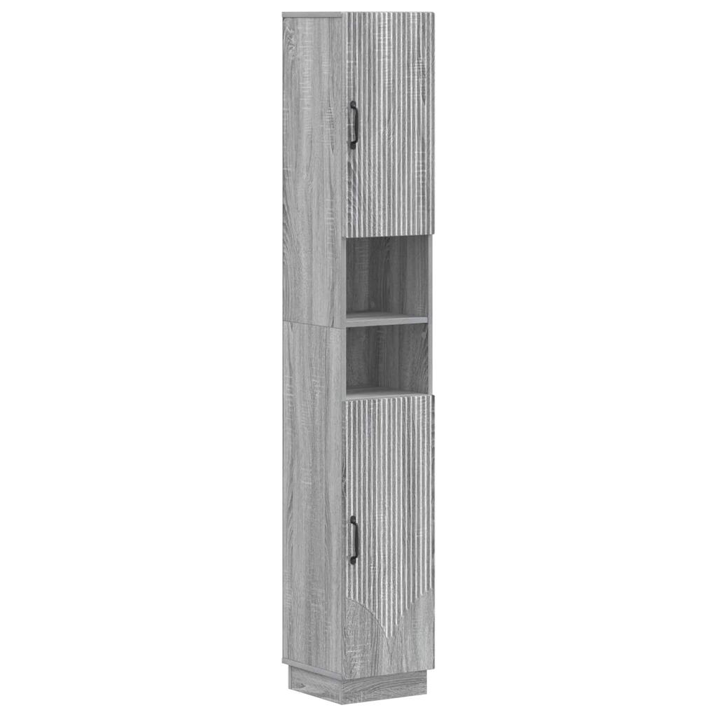4 Piece Bathroom Cabinet Set HOORN Sonoma Grey