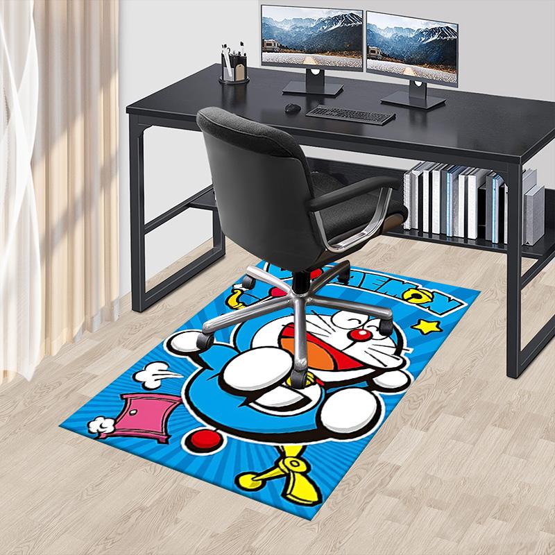 1pc Doraemons Joyful Adventure Carpet for Playroom Bedroom Living Room Sofa Home Decor,kids Game Area Rug Non-slip Floor Mat Y7281