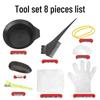 4-Piece Hairdressing Tool Set: Dyeing Bowl & Comb Kit for Home Use
