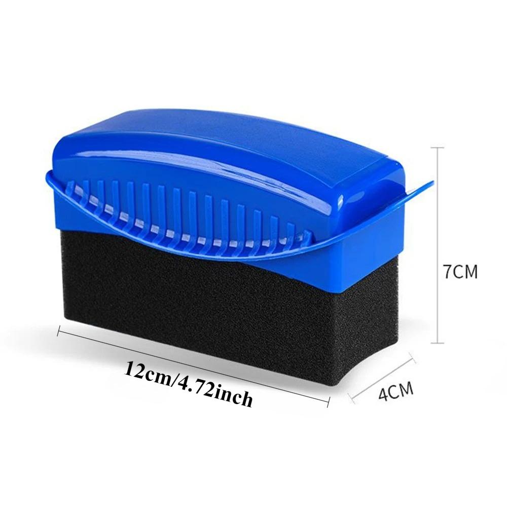 Mit Bezug Auto Rad Polieren Wachsen Schwamm Bürste ABS Waschen Reinigung Reifen Kontur Dressing Applikator Pads 5 Farben Optional