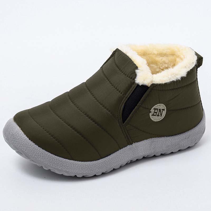 New Product Waterproof Wear Resistant Lightweight Elderly Shoes with Thick Velvet Casual Anti Slip Snow Boots In Large Size