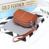 Genuine Leather Women Wallet Cowhide Zipper Coin Purse For Ladies Wristlet Wallets Money Pocket Clutch Small Bag Bolsa