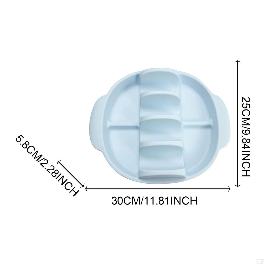 Silicone Taco Holder Serving Tray Non Slip Kitchen Gadgets Portable Stand with Slots for Party