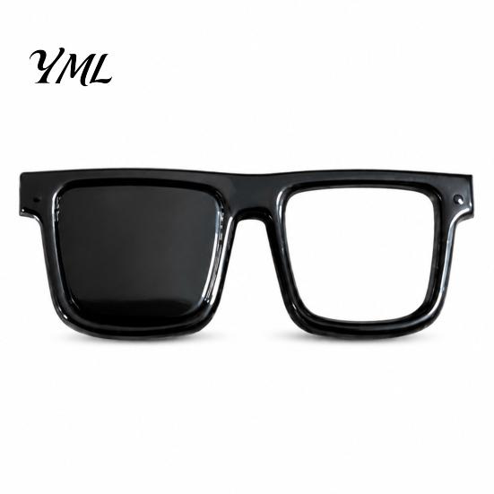 Clothing Accessory Eyeglasses Holder Brooch Pin, Zinc Alloy Square Frame Glasses Collar Pin Eyewear Hanger Clothes Decoration Accessories for