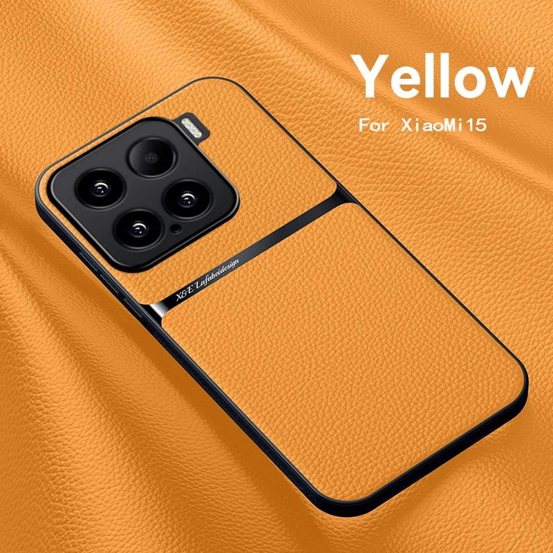 Luxury Original Shockproof Leather Case Coque For Xiaomi 15T Pro Magnet Shell Phone Case for Xiaomi15Pro 15Ultra Back Cover Case