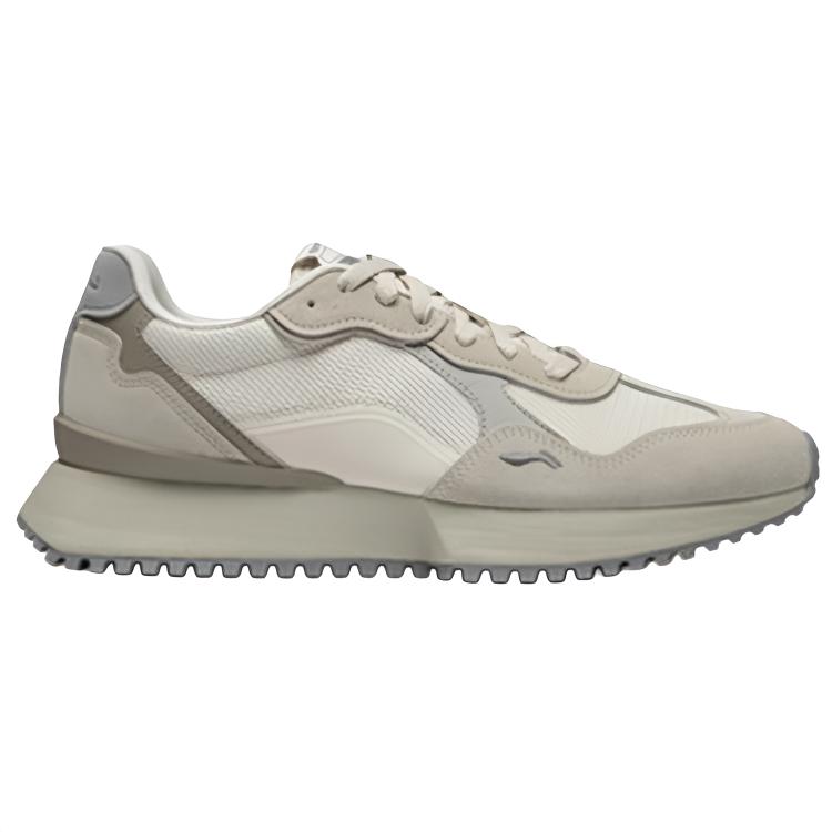 New LiNing Sports Life Collection Abrasion Resistant Lightweight Rebound Low top Casual Shoes Men's Gray AGCU113-1