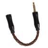 2.5mm to 3.5mm Sound Cable Female to Male Single Crystal Copper Core Gold Plated Connector Headphone Adapter Cable 5.5in