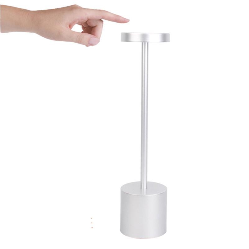 Cordless Table Lamp Usb Rechargeable Led Portable Battery Powered Three-color Stepless Dimming Small