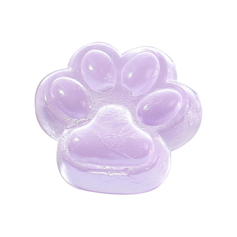 Creative Cat Paw Jelly Stress Relief Toy - Transparent Cartoon Squeeze Toy for Students