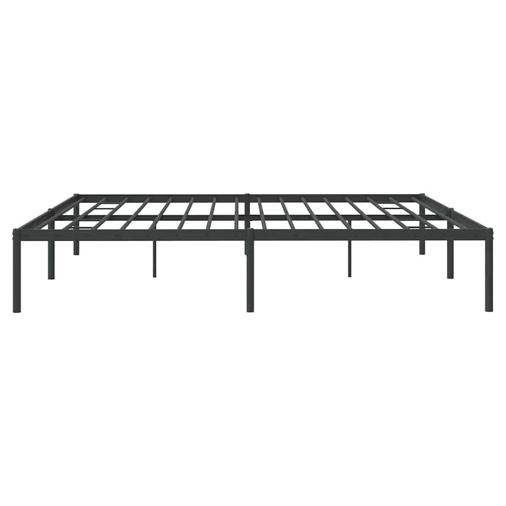 Vidaxl Metal Bed Frame, Black, 180X200 Cm