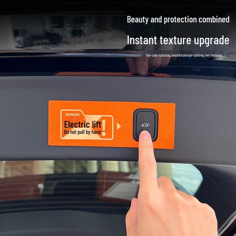 AITO M8 M9 New M7 Electric Tailgate Warning Sticker - Car Modification Accessory