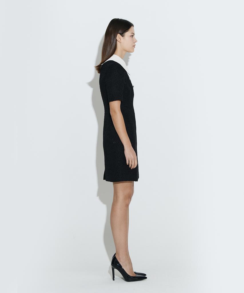 Chaenyuyog Detatchable Collar Dress [Black&White]
