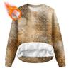 Herren Rundhals Fleecegefüttert Dick Warm Sweatshirt