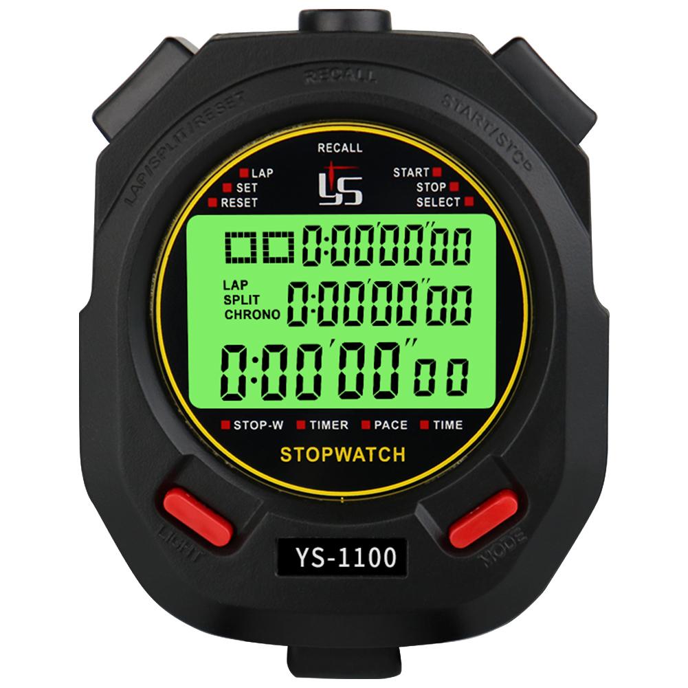 Professional Handheld Digital Stopwatch Chronograph Sports Training Timer Precision Timer Tool Luminous Electronic Stopwatch