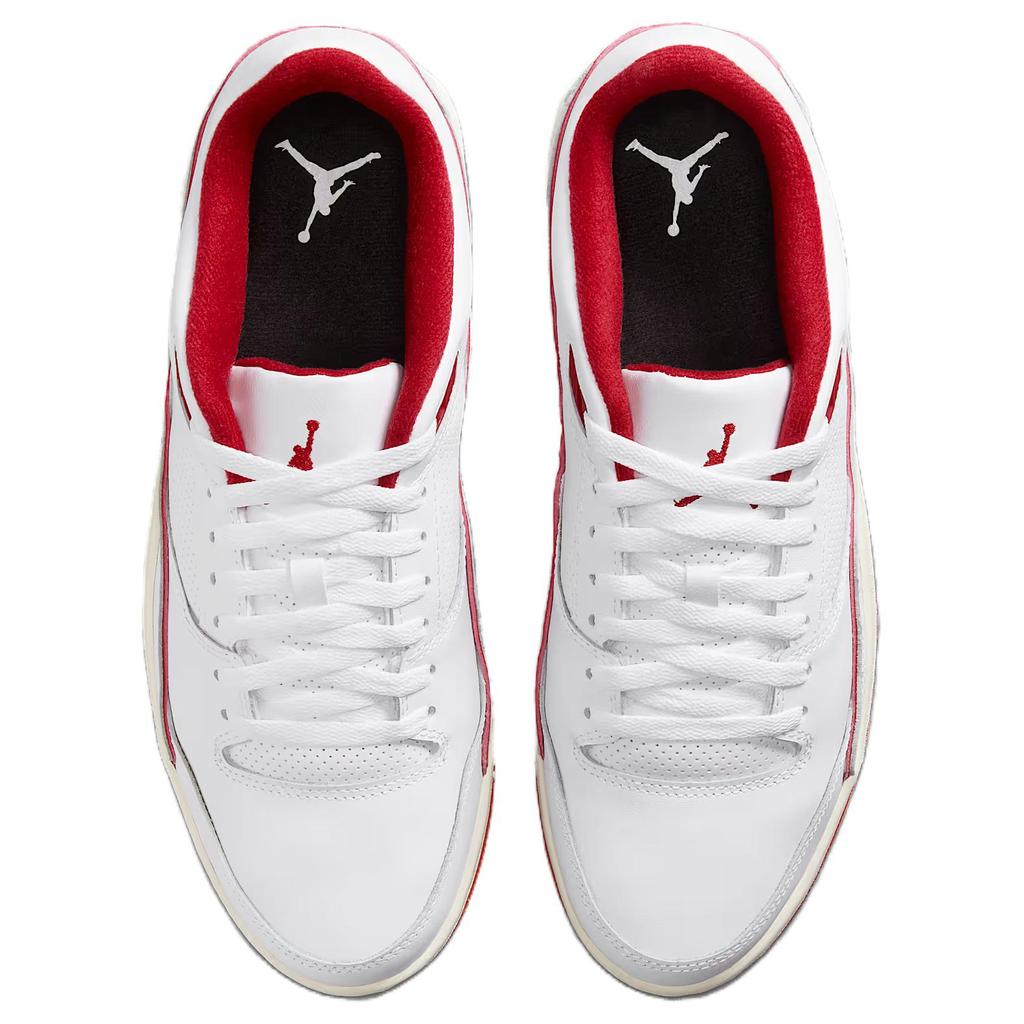New Jordan Flight Court White Sail Black Varsity Red HF3255-106