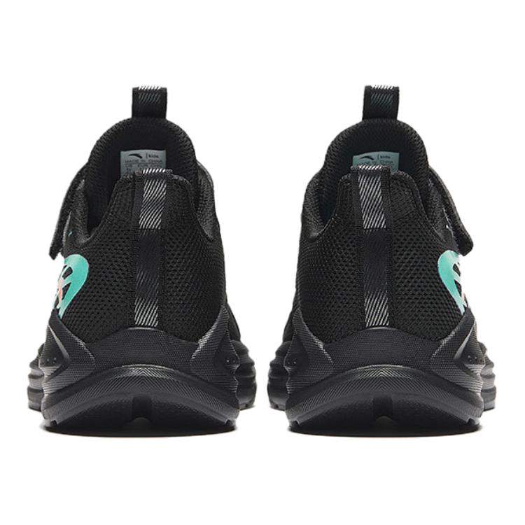 Anta Kids Lightweight Soft Sole Non-Slip Shock Absorbing Low-Top Running Shoes Kids sneaker Black Green A12435504-6