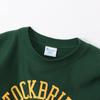 Sweatshirt Long Sleeve Round Neck COTTON USA Graphic Print Reverse Crew Neck Sweatshirt Bottle Green [Champion] 11.5oz Weave(R) REVERSWEAVE(R) C3-Y012