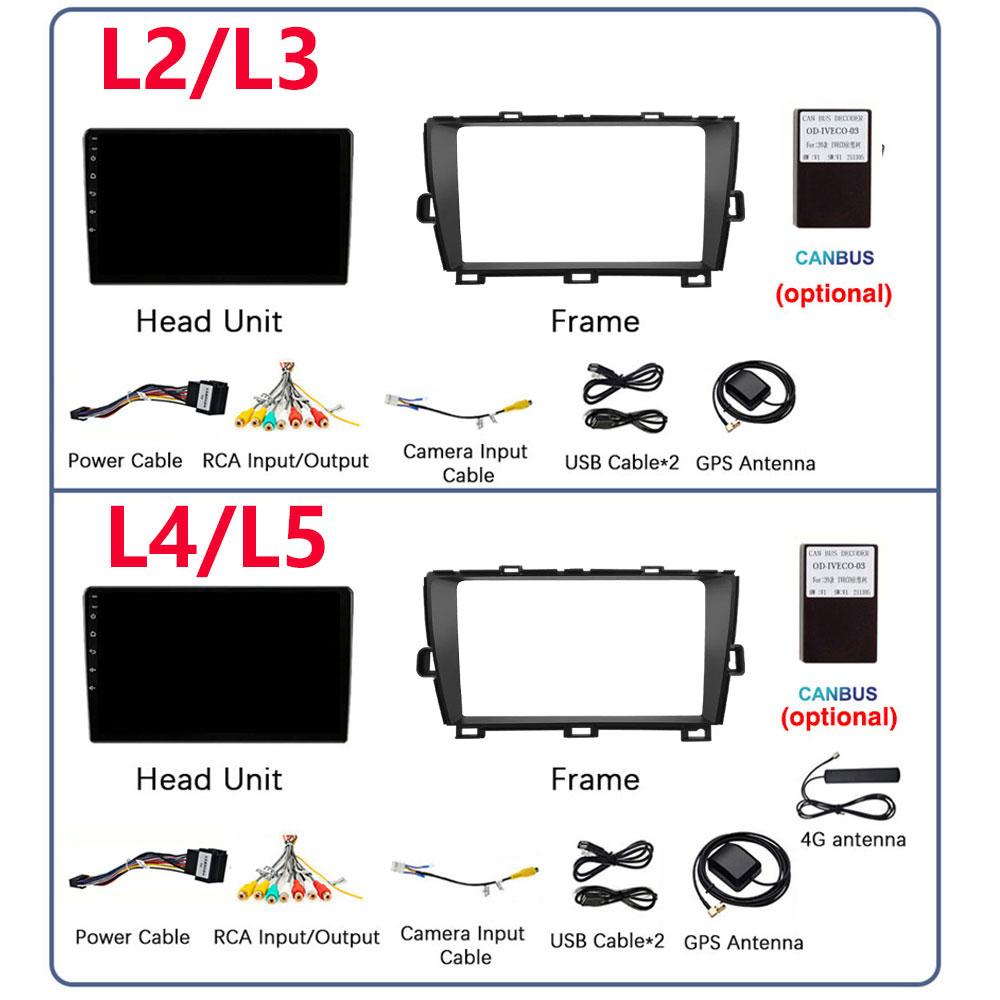 DSP 8G+128G Android 14 For Toyota Prius XW30 2009-2015 car radio multimedia video player GPS navigation stereo CarPlay