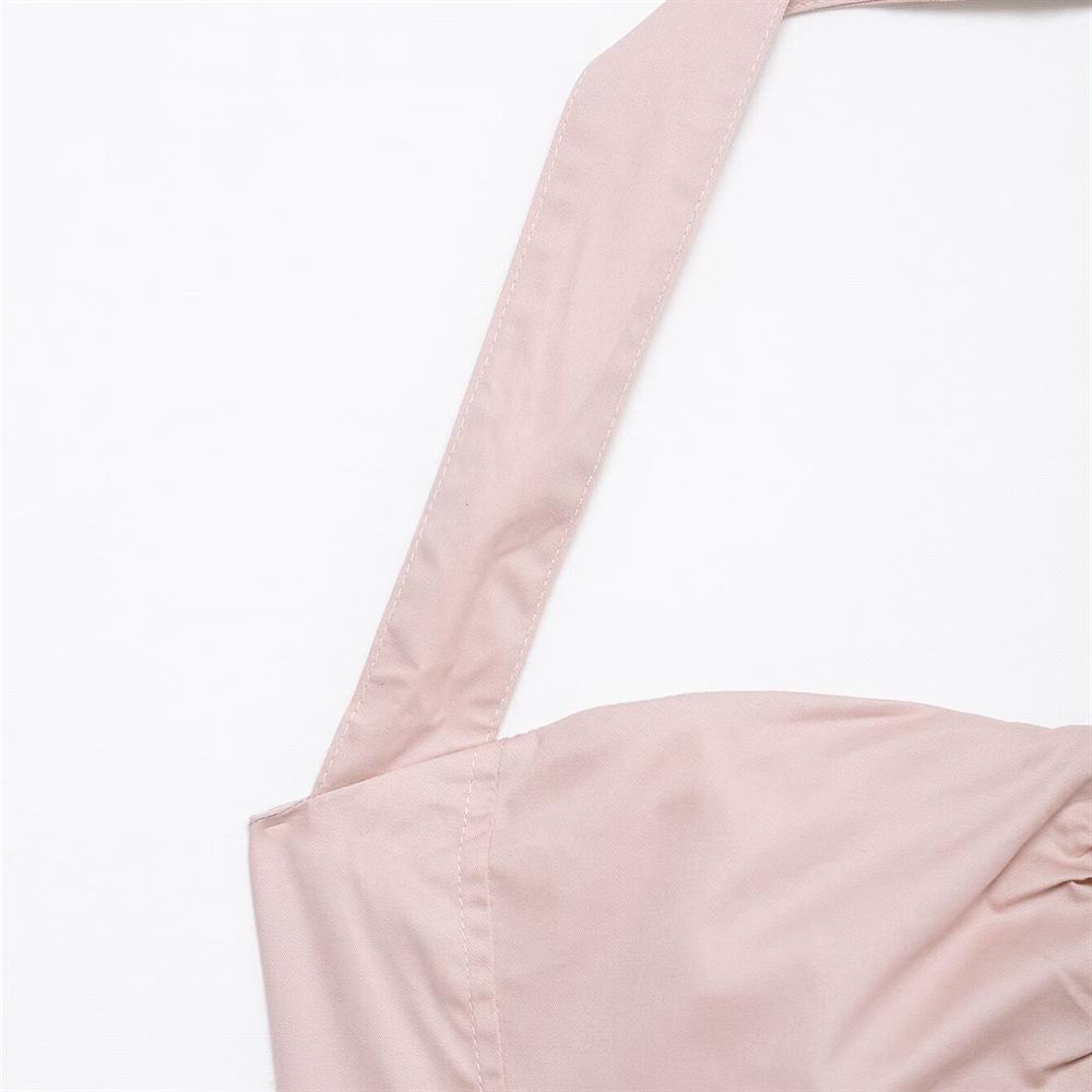 2025 Spring Women's Sweet Halter Neck Slim Fit Sexy Vest-Style Top