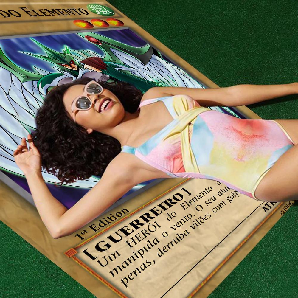 Yu-Gi-Oh MONSTER CARD Towel Microfiber Beach Towel Absorbent Quick dry Soft Yoga Swimming Resort Mountain Climbing Towel