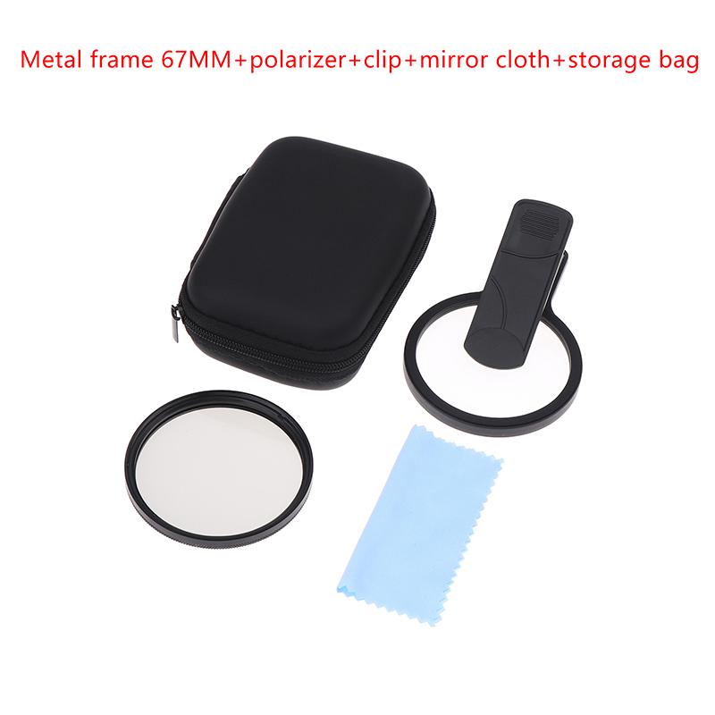 1Set Mobile Photography Polarizer Lens Filter With Clip CPL Polarizer Eliminates Reflection And High-Definition Filter