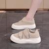 Velcro shoes cream bread shoes spring and summer new casual sneakers Q