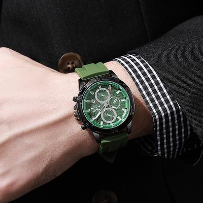 Módní pánské náramkové hodinky Luxusní vodotěsné originální pánské hodinky Silikonový řemínek Sportovní Quartz mužské hodiny dárek
