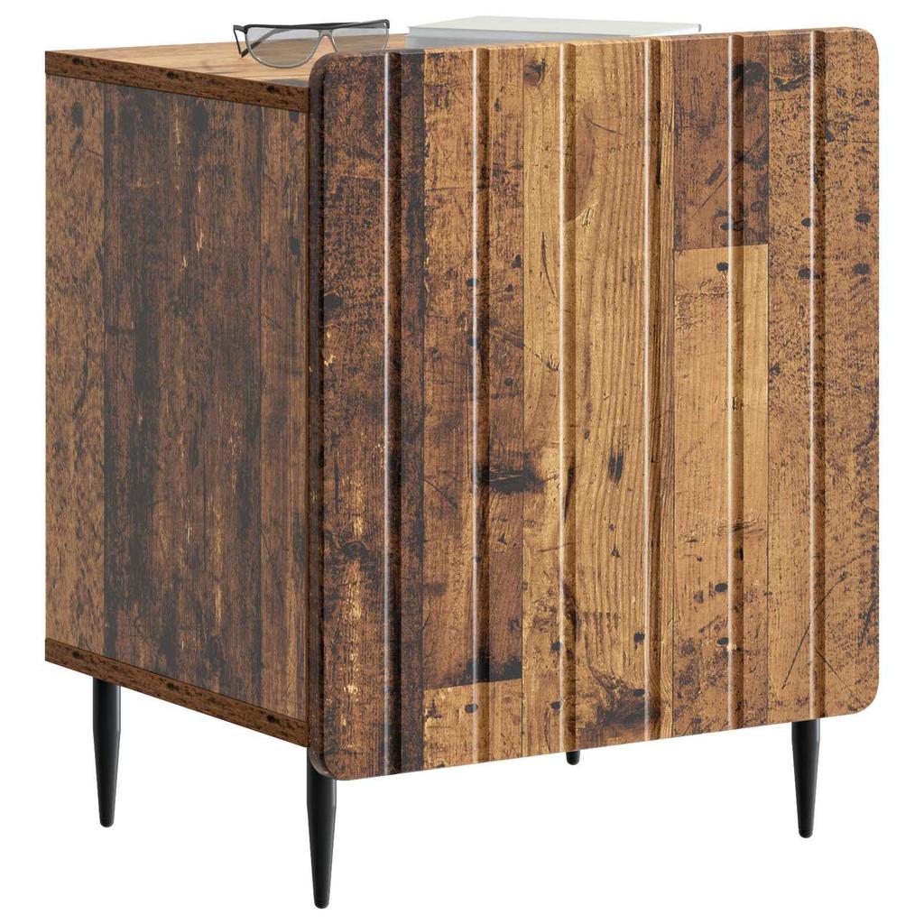 Nightstand Reclaimed Wood Look 43 x 34.5 x 52 cm Engineered Wood