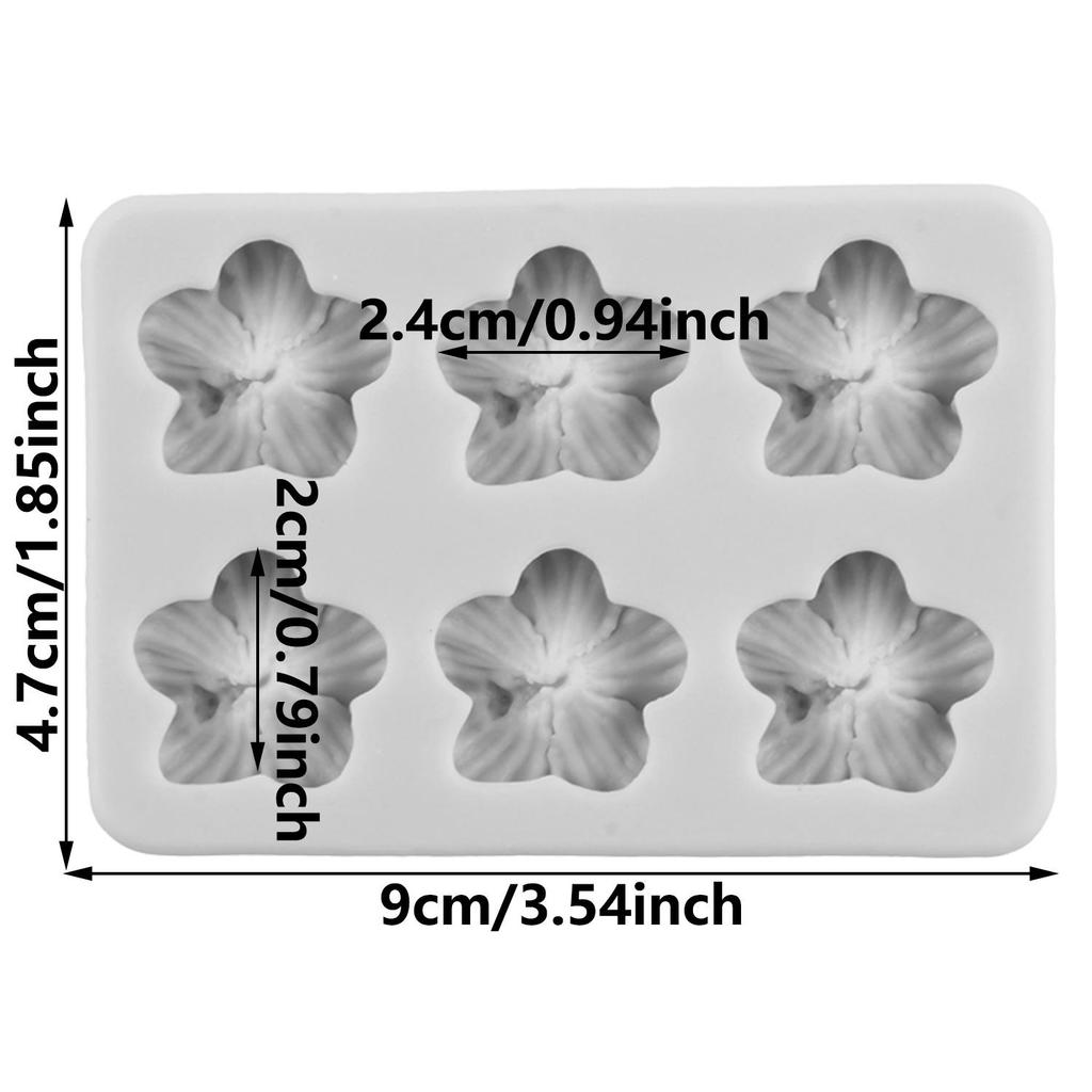 Flower Silicone Molds Hibiscus Flower Rose Flower Fondant Mold Cake Decorating Tools Cupcake Topper Candy Chocolate Gumpaste Mold