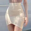 Korean Dongdaemun Elegant High-waisted Pleated Irregular Skirt for Women