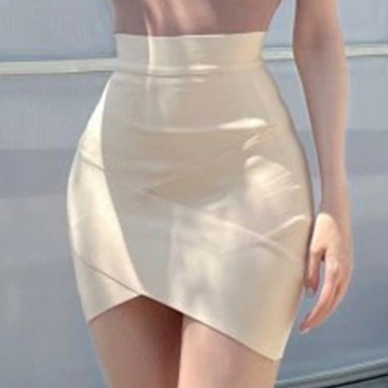 Korean Dongdaemun Elegant High-waisted Pleated Irregular Skirt for Women
