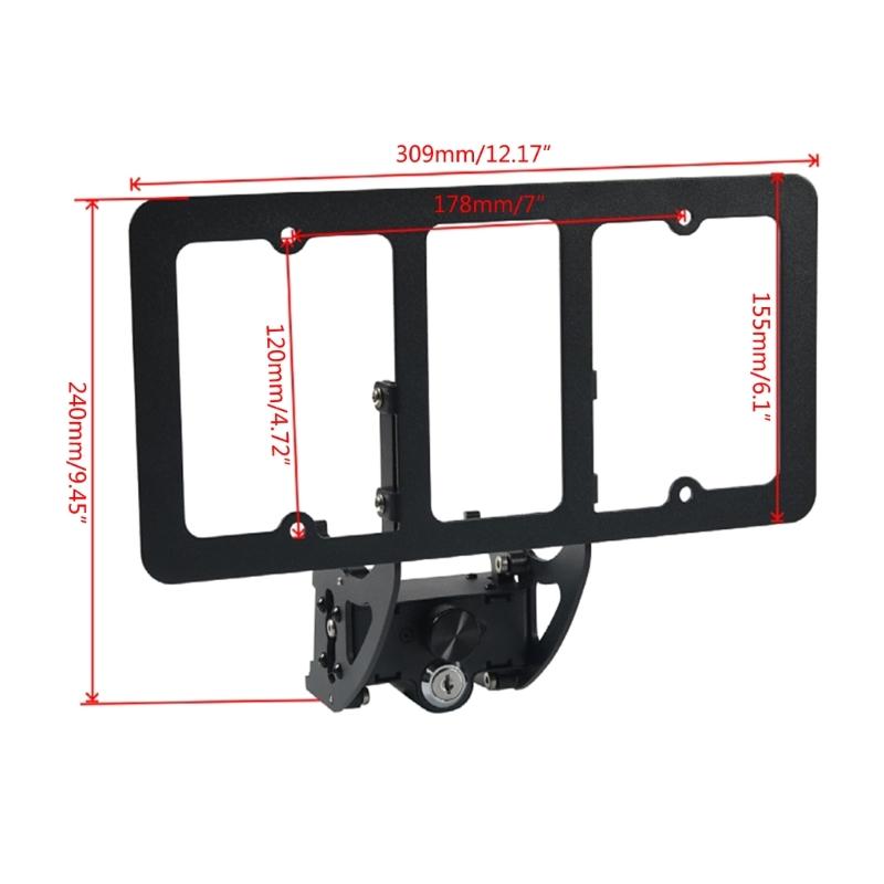 Front License Plates Holder for 2021-2023  AntiTheft, Removable License Plate Bracket Mounting Kit