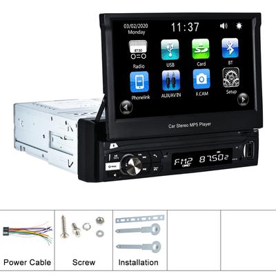 1 Din 7 Inch Car Radio Retractable Screen Multimedia Video Player Autoradio Universal Android MP5 Radio