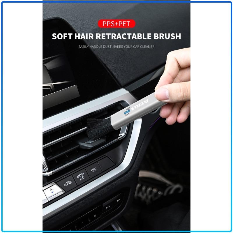 Car Interior Cleaning Brush Telescopic Small Soft Brush For Volvo XC60 XC90 S60 S80 S40 V40 V60 V70 V50 XC70