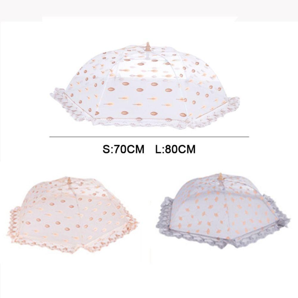 Paraplyform Matnett Maskestoff Skål Telt Matlokk Blonder Matdeksel Anti Mygg