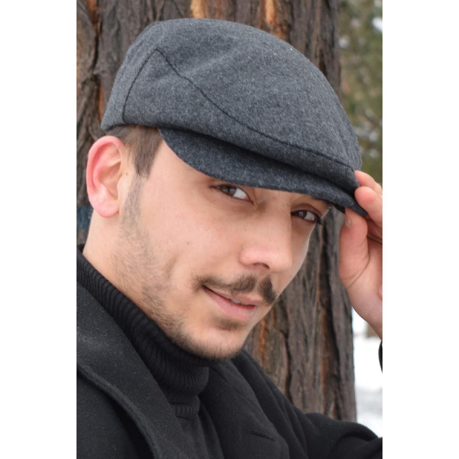 

Smoked London Stamp Cap Winter Fabric Hat 55 cm чорний