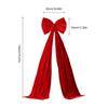 Big Christmas Tree Bow 20 X 71 Inch Outdoor Extra Large Velvet Room Decor Bow Ornament Home Decor For Door Wall Wedding