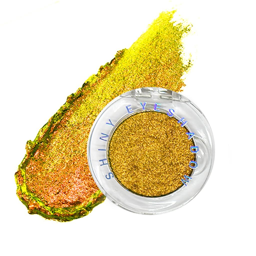 Holographic Shimmer Eyeshadow Palette - Intense Metallic Glitter and Face Highlighter, Smudge-Proof Waterproof Wear, Sparkling Cosmetic Pigments