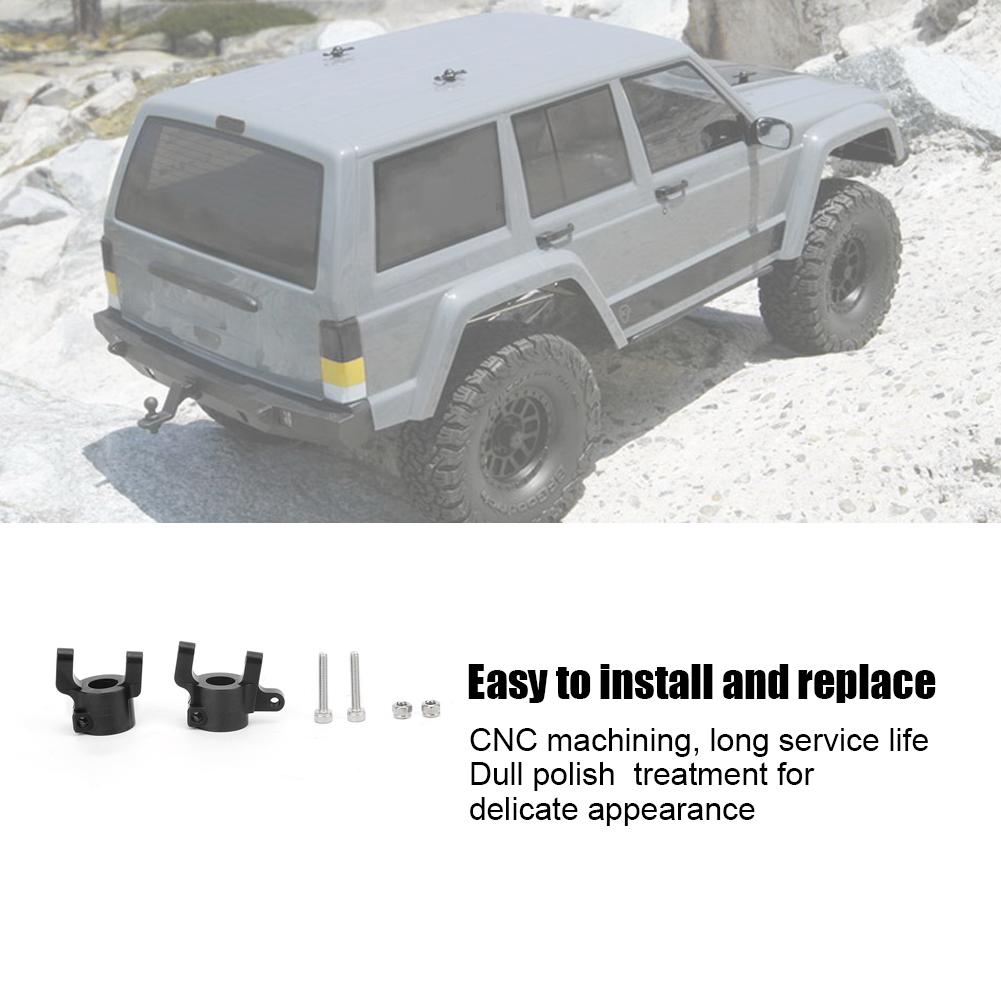 Front Rear Steering Cup C Hub Bracket Axle Lock Set Fit for AXIAL SCX10 II Axle 90046 90047 AR44 RC CarBlack