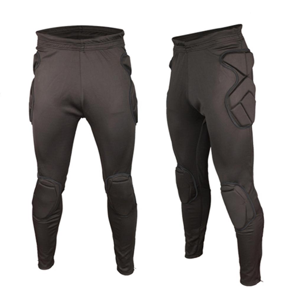 Men American Football Pants Soccer Training Pant Goalkeeper Sports Kits EVA Sponge Goal Keeper Goalie Shorts knee pad Protection S