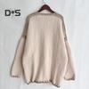 Spring Fall Women Coat Knitted Thick Loose Long Sleeves Cardigan Solid Color Warm Casual Daily Wear Work Outdoor Sweater Jacket