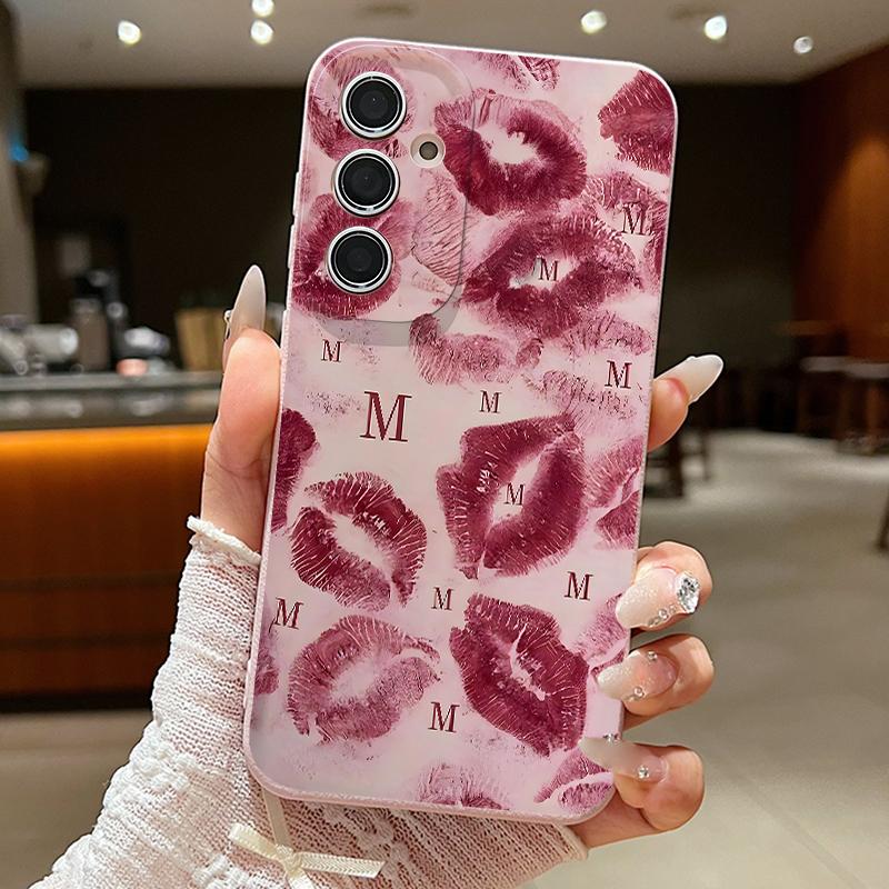 Cool Kiss Lips Print Case For Samsung A18 A57 A37 A17 A56 A36 A26 A16 A55 A35 A25 A15 A54 S21 FE S22 S23 S24 Plus S25 S26 Ultra Silicone Cover