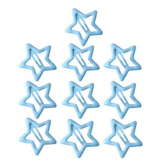 10Pcs Girl Hairpin Versatile Star-Shaped BB Clips Macaron Color Small Hair Pins Stable Hold Hair Accessories