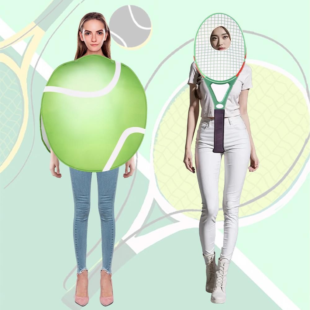 Tennis Cosplay Halloween Racket Costume Set Party Performance Clothing Gift