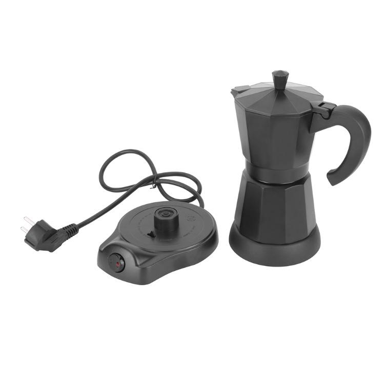 Portable Electric Moka Pot with European Plug - Quick and Convenient Home Coffee Maker