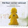Full Coverage 4-Leg Pet Raincoat Waterproof Dog Rain Jacket for Teddy Pomeranian Small Medium Dogs Puppy Rain Clothes
