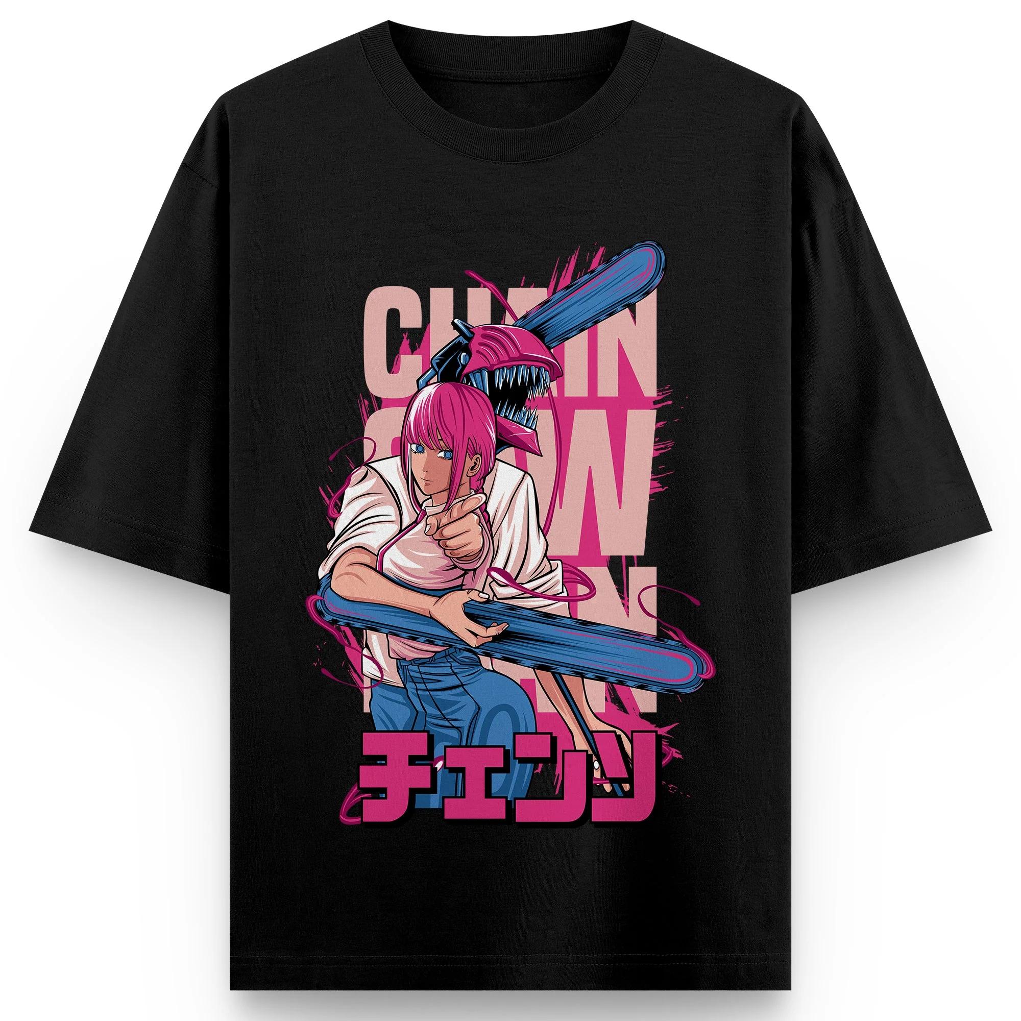 

Chainsaw Man Animation Short Sleeve TShirt Higashiyama Kobeni Classic Tshirt Mens Summer New Fashion 100 Cotton Top Clothing 4XL